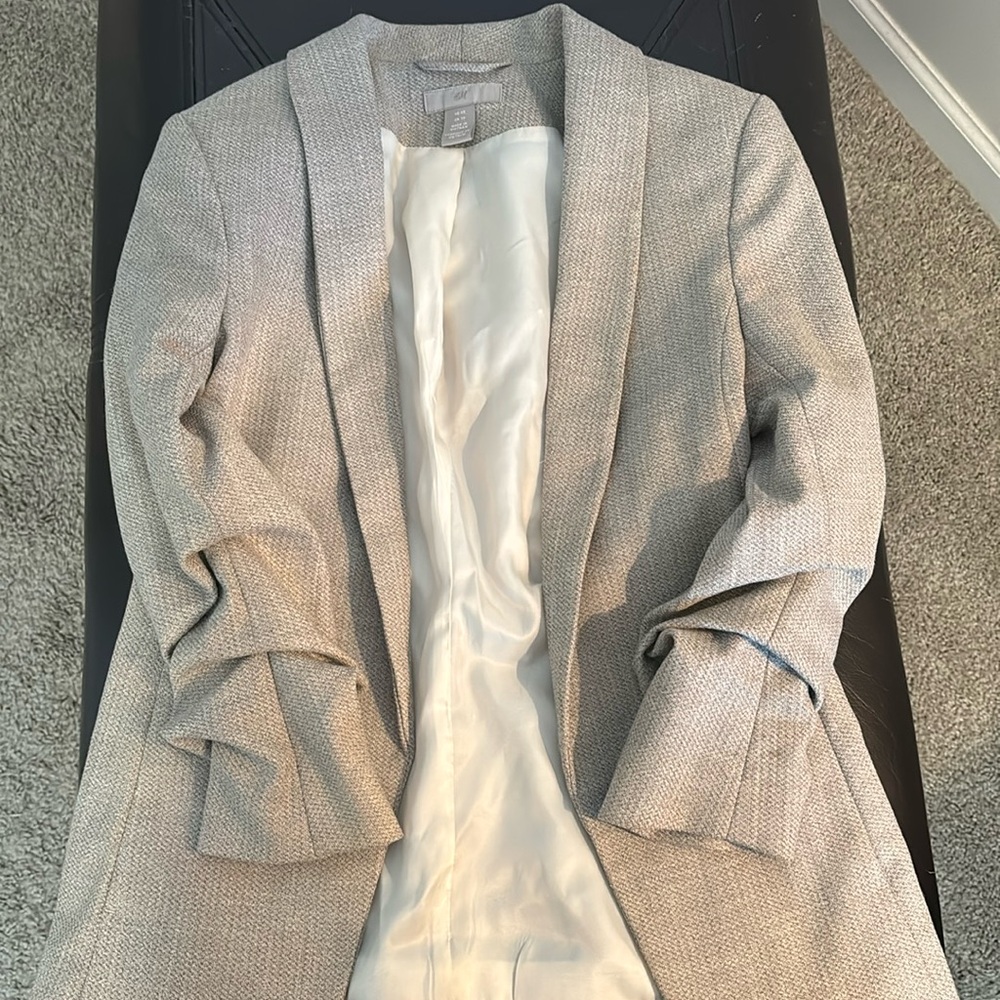 H&M Scrunch Sleeve Blazer XS Women’s